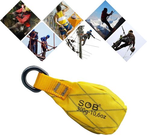 SOB Outdoor Throw Weight Bag 250g/300g/350g Arborist Durable Climbing Rope Bag Multi Throw Bag Tree Rock Spelunking (250g-Red) in Kuwait