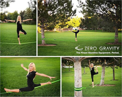 Slackline Kit with Industry Leading Carry/Storage Bag, Upgraded Ratchet w/Molded Finger Grip & Smooth Operation + Tree Protectors; Great Set for Kids, in All respects in Saudi Arabia
