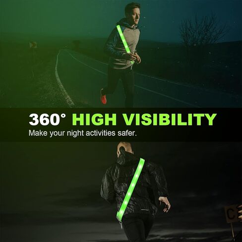 Meokkaebi Night Walking Safety Gear,Refllective Running Gear,High-Visibility Reflective Vest for Walking,Dogs Walking and Running at Night-Up to 10 hrs on USB-C Rechargeable Battery with Display in Kuwait