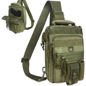 DegeTMVe المزدوج مسدس الحافظة حقيبة صدر للرجال أخفى حمل الرافعة Crossbody التكتيكية المدى بندقية قابلة للتحويل على ظهره اطلاق النار الصيد in Kuwait