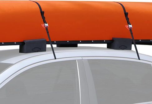 Rightline Gear Canoe Carrier with Large Foam Blocks, Attaches with or Without Roof Rack in Kuwait