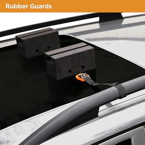 Rightline Gear Canoe Carrier with Large Foam Blocks, Attaches with or Without Roof Rack in Kuwait