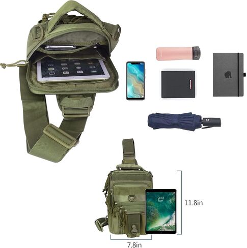 DegeTMVe المزدوج مسدس الحافظة حقيبة صدر للرجال أخفى حمل الرافعة Crossbody التكتيكية المدى بندقية قابلة للتحويل على ظهره اطلاق النار الصيد in Kuwait