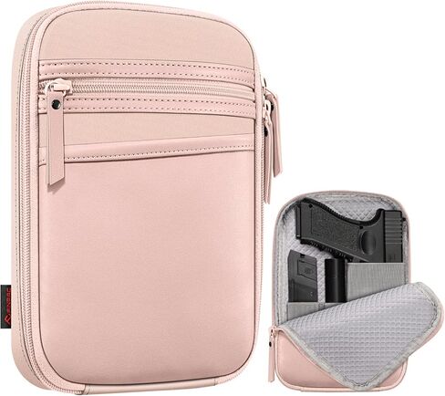 FINPAC Concealed Carry Gun Pouch, Soft Pistol Case Fanny Pack Waist Belt Firearm Bag with Holster for Handgun, Air Gun, Men, Women in Kuwait