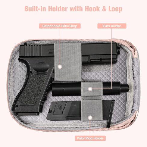 FINPAC Concealed Carry Gun Pouch, Soft Pistol Case Fanny Pack Waist Belt Firearm Bag with Holster for Handgun, Air Gun, Men, Women in Kuwait