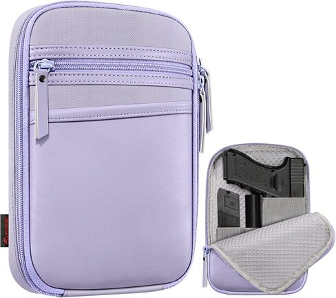 FINPAC Concealed Carry Gun Pouch, Soft Pistol Case Fanny Pack Waist Belt Firearm Bag with Holster for Handgun, Air Gun, Men, Women in Kuwait