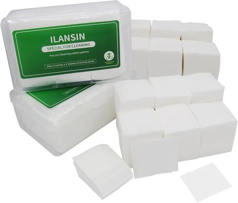 ILANSIN 3000 قطعة من رقع تنظيف الأسلحة، 2 × 2 بوصة، قطعة قماش تنظيف خالية من الوبر، مناديل احترافية للمسدس الناري وجميع عيارات الأسلحة النارية. يمكن تخزينها في صندوقين لتخزين أدوات تنظيف الأسلحة in Kuwait