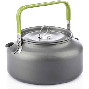 Docooler Tea Kettle, Stainless Steel Teapot, Portable Coffee Pot, Whistling Water Kettle, Camping Picnic Stove Top 0.8L/1.1L/1.2L/1.6L