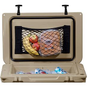 Cooler Net for Dry Storage and Organization - Compatible with YETI, RTIC, Ninja, Igloo, Coleman, Lifetime, Pelican Ice Chests - Works with Cooler Lights, Wheel Kits, RTIC Cooler Accessories, and More in Kuwait