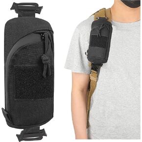 Backpack Shoulder Strap Accessory Pouch, Tactical Molle Bag Multifunctional Military EDC Tool Pockets Small Compact Pouchs for Belt Outdoor Sport Hunting