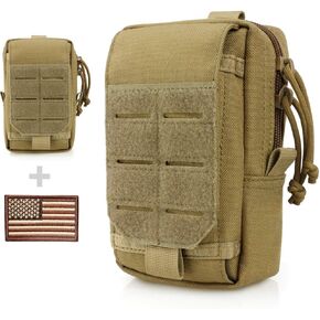 WYNEX Tactical EDC Pouch Molle,Utility Admin Pouch for Small Tool & Phone | Everyday Carry, 1000D Nylon Fabric, Multi- Pockets, Hook & Loop MOLLE System, Fit up to 6.7" Screen in Saudi Arabia