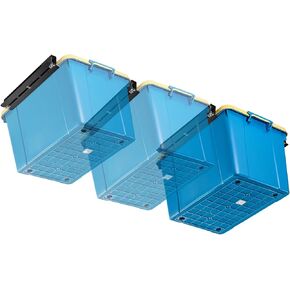 والماستر رف صندوق تخزين علوي لـ 3 صناديق، دعامة تخزين في السقف للجراج لحمل حقائب حمل جالون، منظم تخزين معدني شديد التحمل in Kuwait