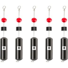 Booms Fishing CRR Carolina Ready Rigs for Bass Fishing Saltwater, 5pcs Brass Pre-Rigged Kit, Fishing Weights Bullet Weights Keeper, 4 Sizes 1/4oz 1/2oz 3/4oz 1oz in Saudi Arabia