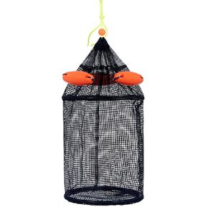 Z&W 5 Gallon Collapsible Floating Fishing Net Live Bait Bucket/Fishing Basket/Chum Bag, Trap for Keeping Minnows, Shrimp, Leaches and Other Baits in Saudi Arabia