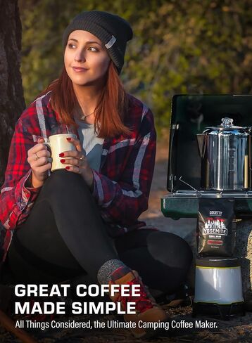 COLETTI Bozeman Percolator Coffee Pot — NO Aluminum or Plastic [9 cup] in Kuwait