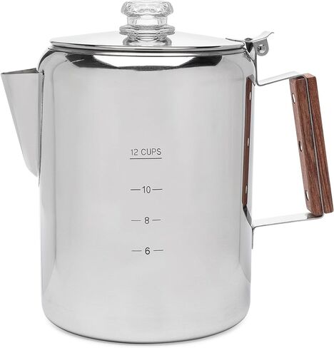 COLETTI Bozeman Percolator Coffee Pot — NO Aluminum or Plastic [9 cup] in Kuwait