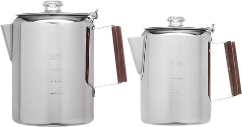 COLETTI Bozeman Percolator Coffee Pot — NO Aluminum or Plastic [9 cup] in Kuwait
