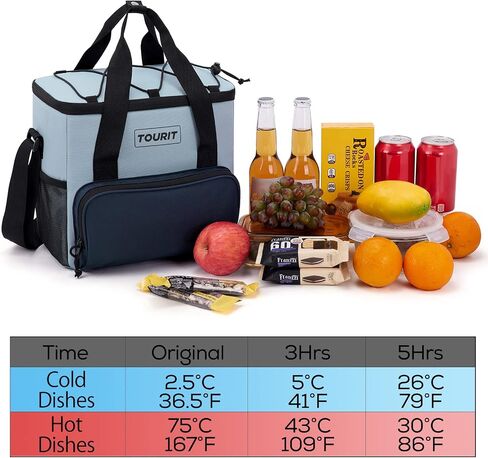 TOURIT Small Soft Cooler Bag Insulated, 24/35/46-Can Lunch Cooler Bag, Ice Chest, 14.6/24/32L Leakproof & Portable Coolers for Picnic, Beach, Camping, Work, Travel, Trip in Kuwait