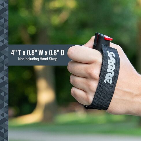 جل الفلفل SABER Runner، رذاذ OC بقوة الشرطة القصوى، حزام يد عاكس لسهولة الحمل والوصول السريع، 35 طلقة، آمن وسهل الاستخدام، إنذار اختياري ومجموعات شارة LED in Kuwait