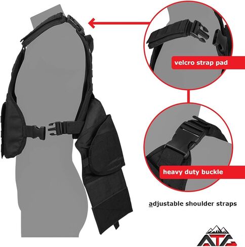 ATG واجب سترة 11 "X13" إنفاذ القانون وحدات القتالية المدرب التدريب الوزن قابل للتعديل تنفس ثلاثية الأبعاد شبكة بطانة مولي بالز in Kuwait