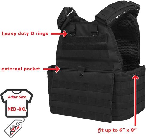 ATG واجب سترة 11 "X13" إنفاذ القانون وحدات القتالية المدرب التدريب الوزن قابل للتعديل تنفس ثلاثية الأبعاد شبكة بطانة مولي بالز in Kuwait