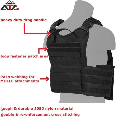 ATG واجب سترة 11 "X13" إنفاذ القانون وحدات القتالية المدرب التدريب الوزن قابل للتعديل تنفس ثلاثية الأبعاد شبكة بطانة مولي بالز in Kuwait