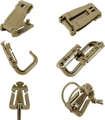 BOOSTEADY 36PCS Attachments for Tactical Backpack Vest Belt,D-Ring Grimloc Locking Gear Clip, Web Dominator Elastic Strings, Strap Management Tool Buckle,Hydration Tube Clips,Key Ring,MOLLE Bag in Saudi Arabia