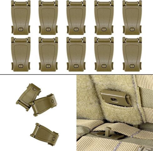 BOOSTEADY 36PCS Attachments for Tactical Backpack Vest Belt,D-Ring Grimloc Locking Gear Clip, Web Dominator Elastic Strings, Strap Management Tool Buckle,Hydration Tube Clips,Key Ring,MOLLE Bag in Saudi Arabia