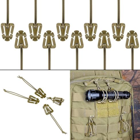 BOOSTEADY 36PCS Attachments for Tactical Backpack Vest Belt,D-Ring Grimloc Locking Gear Clip, Web Dominator Elastic Strings, Strap Management Tool Buckle,Hydration Tube Clips,Key Ring,MOLLE Bag in Saudi Arabia