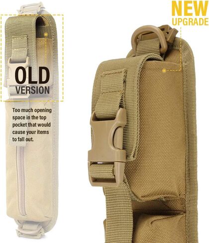 WYNEX Tactical Molle Accessory Pouch, Backpack Shoulder Strap Bag Shoulder Tape Additional Bag Multifunctional Hunting Tools Pouch in Kuwait