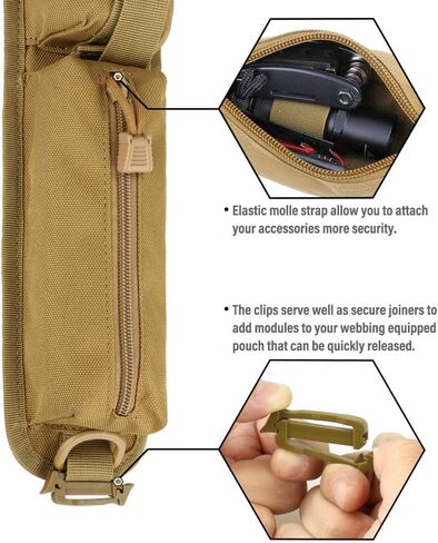 WYNEX Tactical Molle Accessory Pouch, Backpack Shoulder Strap Bag Shoulder Tape Additional Bag Multifunctional Hunting Tools Pouch in Kuwait
