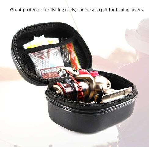 VGEBY EVA Portable Outdoor Fishing Reel Bag, Fish Wheel Protector Carrying Storage Case Pouch, Fishing Reel Bag Rod Reel Storage Fishing Accessories Fishing Reel Case in Saudi Arabia