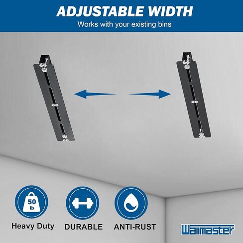 والماستر رف صندوق تخزين علوي لـ 3 صناديق، دعامة تخزين في السقف للجراج لحمل حقائب حمل جالون، منظم تخزين معدني شديد التحمل in Kuwait