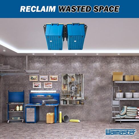 والماستر رف صندوق تخزين علوي لـ 3 صناديق، دعامة تخزين في السقف للجراج لحمل حقائب حمل جالون، منظم تخزين معدني شديد التحمل in Kuwait