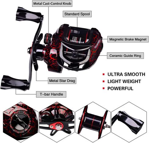 Fishing Rod and Reel Combo, 6.9ft Carbon Fiber Telescopic Fishing Pole with Spinning/Baitcasting Reel Combos, Sea Saltwater Freshwater Ice Bass Fishing Tackle Set Fishing Rods Kit in Saudi Arabia