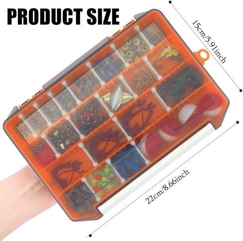 مجموعة إكسسوارات صيد 263 قطعة، مجموعة أدوات محطة الصيد مع مغارعين أوزان صيد الأسماك، خطافات رقصة، مشبك دوار دوار، عوام، خرز، معدات صيد مع صندوق معالجة للمياه المالحة in Kuwait