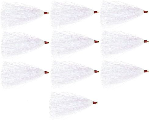 LAST CAST TACKLE دعابة Bucktail - 10 عبوات - 5 ألوان للاختيار من بينها in Kuwait