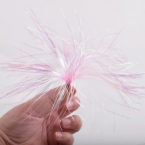 Fishing Teasers,12/18pcs Saltwater Bucktail Teasers Mylar Flash Teaser Tail Trolling Skirt Lures for Flounder Rigs Saltwater Fishing Lures Plugs 3 Colors in Kuwait