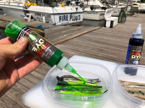 PAUTZKE'S Fire Dye Bait Dye System - Accesorios De Pesca Color Enhancer for Live Fish Bait - UV Enhanced Fish Attractant for Freshwater & Saltwater - Bait Accessories Fishing Dye - 4 oz (Chartreuse) in Saudi Arabia