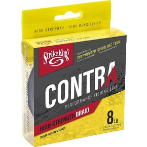Strike King Contra Braid Performance Fishing Line, 300-Yards