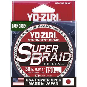 Yo-Zuri SuperBraid Dark Green 150 Yards Superbraid Fishing Line in Saudi Arabia
