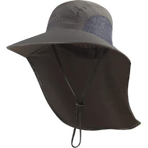 Outdoor Sun Hat for Men with 50+ UPF Protection Safari Cap Wide Brim Fishing Hat with Neck Flap, for Dad… in Saudi Arabia