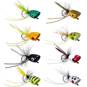 BASSDASH Popper Flies for Fly Fishing Bass Panfish Perch Topwater Fishing Lures in Saudi Arabia