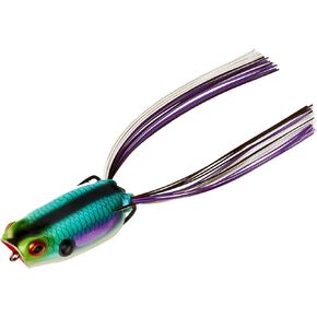 BOOYAH Poppin' Pad Crasher Topwater Bass Fishing Hollow Body Frog Lure with Weedless Hooks in Saudi Arabia