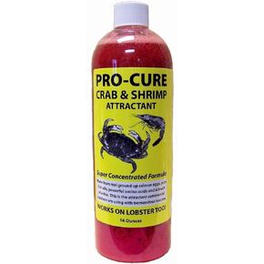 Pro-Cure Crab & Shrimp Attractant, 16 Ounce, Red