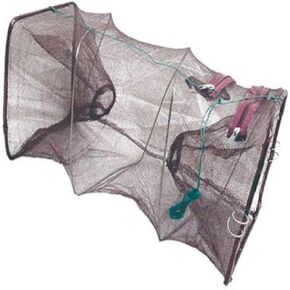 Promar American Maple Minnow/Craw Trap Collapsible 10X10X18 Brown Net Md#: TR-501, One Size in Saudi Arabia