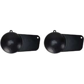 Extreme Max 3006.6747 Pancake Downrigger Weight with Protective Coating - 8 lbs.,Black