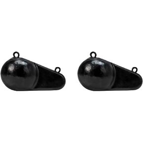 Extreme Max 3006.6619 Coated Keel-Style Downrigger Weight - 6 lbs.,Black