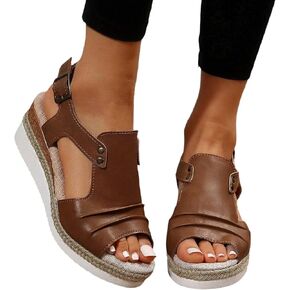 JINGPEINS Orthopedic Sandals for Women Comfy Wedges Sandals Shoe with Arch Support Wide Width Dressy Summer Platform Sandals in Saudi Arabia
