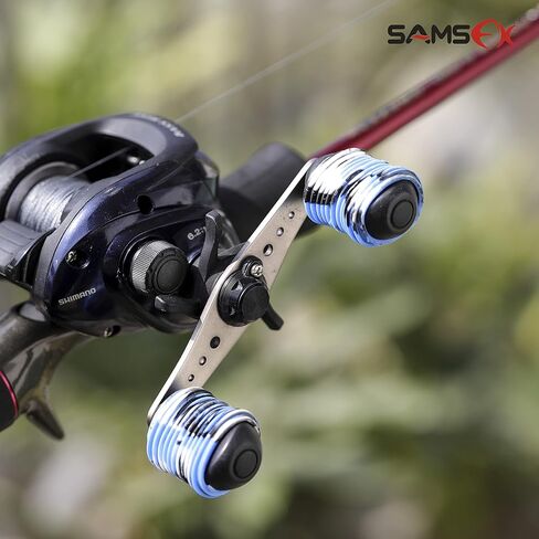 SAMSFX Rubber Fishing Reel Handle Grip Sleeve Non-Slip Baitcaster Knob Covers for Casting or Spinning Reel in Kuwait